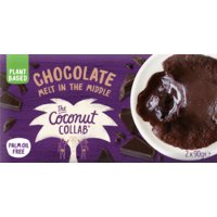 Een afbeelding van The Coconut Collab Chocolate melt in the middle puddings
