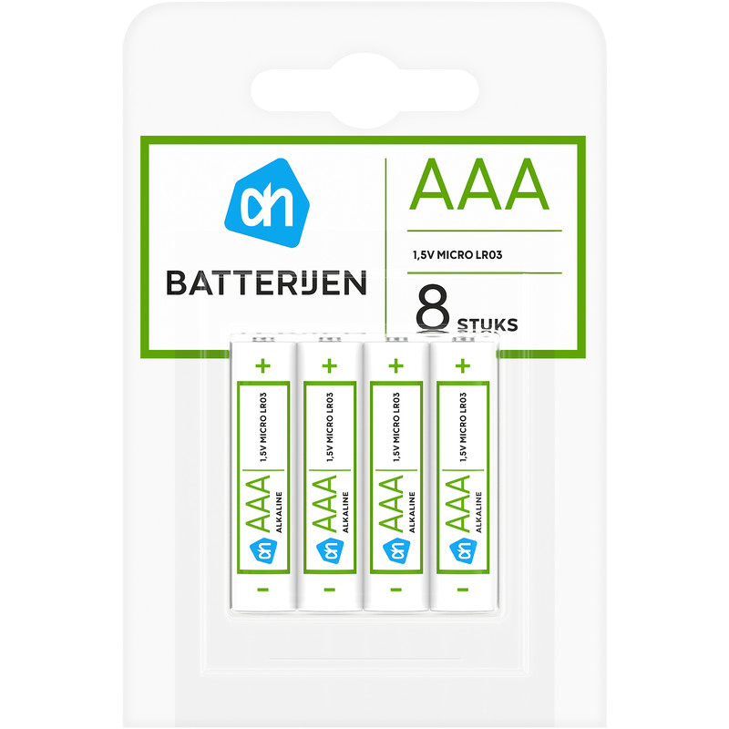 Nageslacht vooroordeel Handboek AH AAA 1,5 volt batterijen bestellen | Albert Heijn