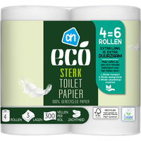 Een afbeelding van AH Eco Toiletpapier sterk extra lang