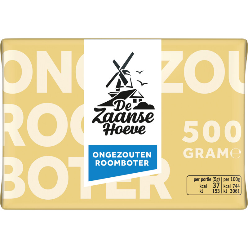 Een afbeelding van De Zaanse Hoeve Ongezouten roomboter