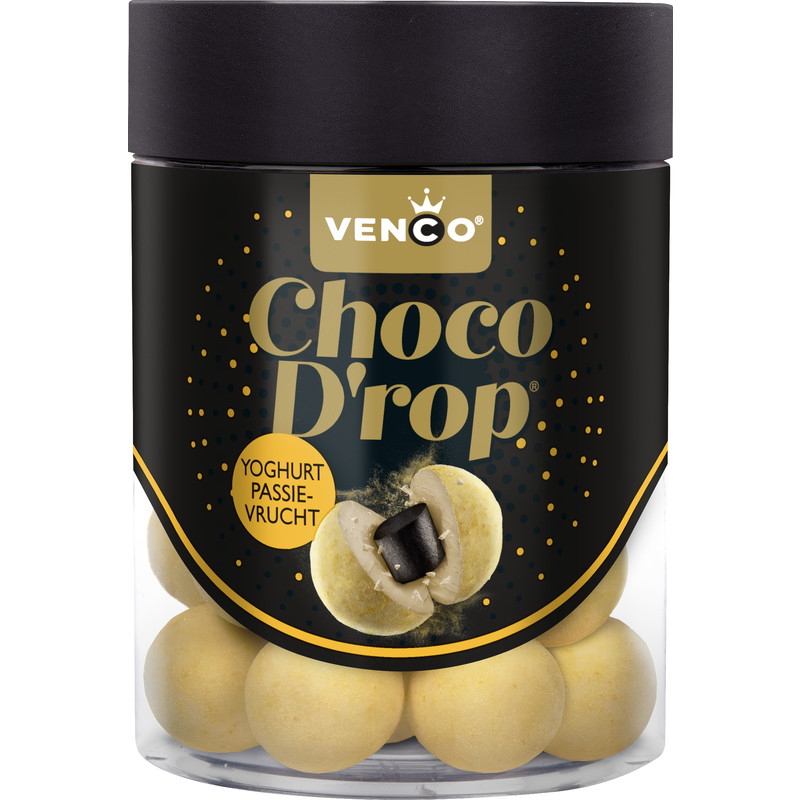 Een afbeelding van Venco Choco drop yoghurt passievrucht