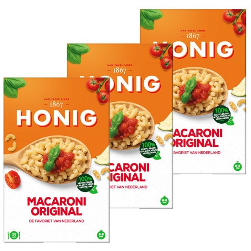 Een afbeelding van Overheerlijke Macaroni met Honig	