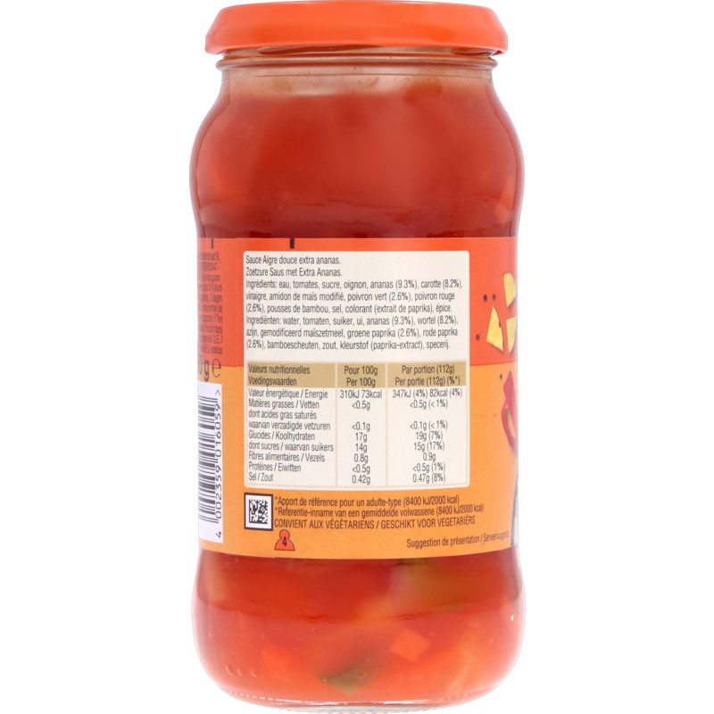 Een afbeelding van Uncle Ben's Zoetzure saus met extra ananas bel