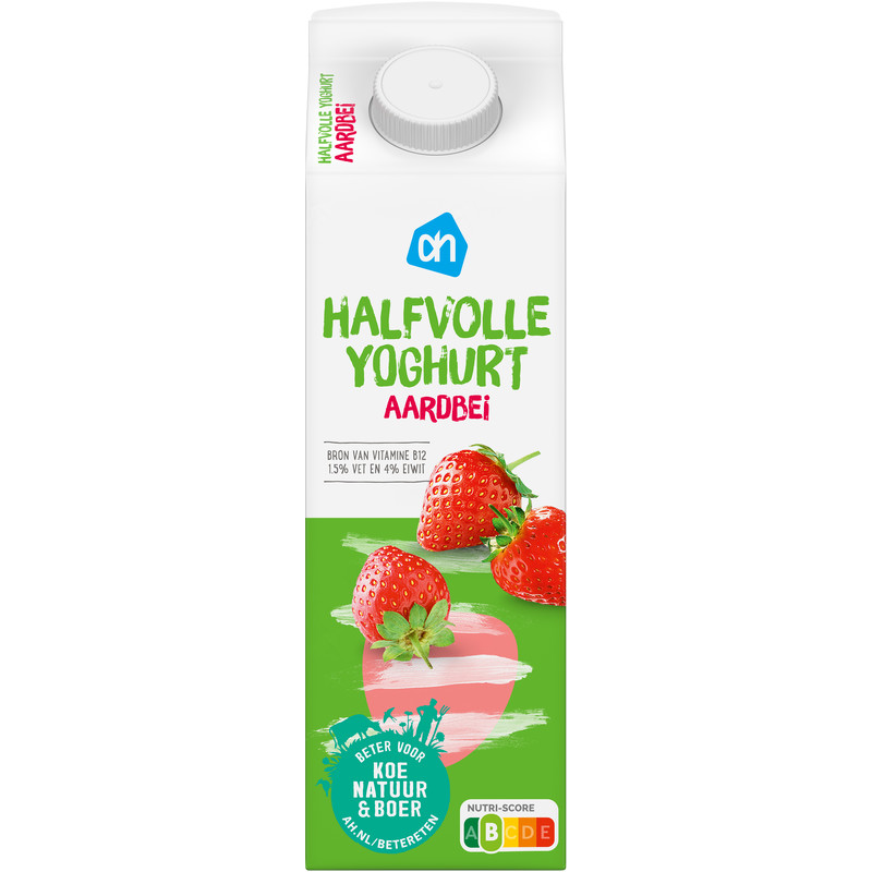 Een afbeelding van AH Halfvolle yoghurt aardbei