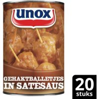 Een afbeelding van Unox Gehaktballetjes in satésaus