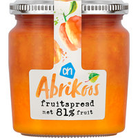 Een afbeelding van AH Fruitspread abrikoos 81%