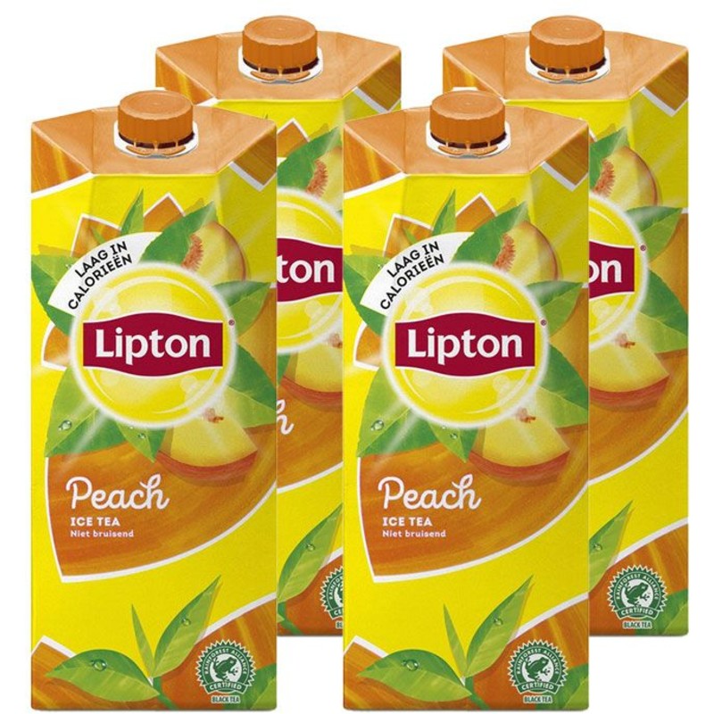 Een afbeelding van Lipton Ice Tea Peach 4x Voordeel