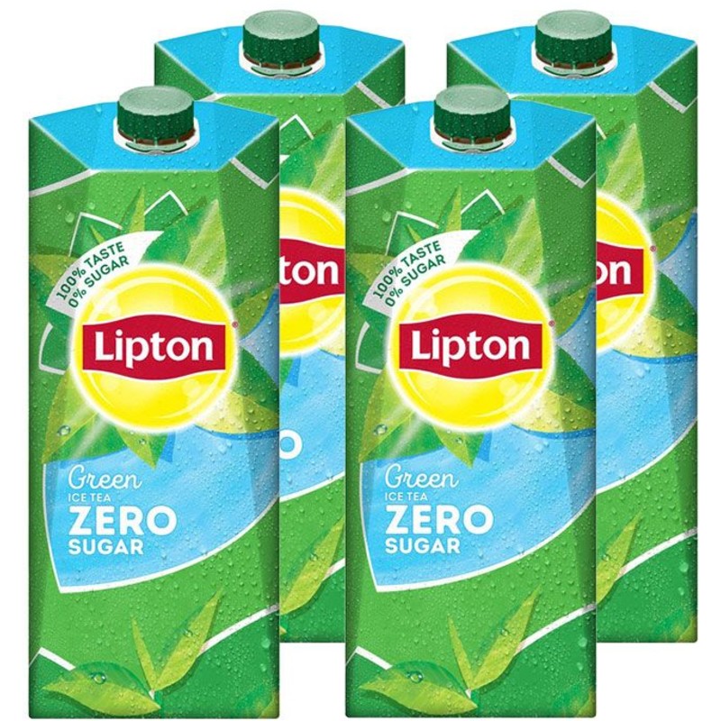 Een afbeelding van Lipton Ice Tea Green Zero 4x Voordeel