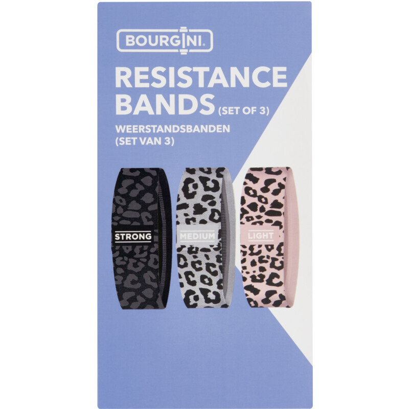 Een afbeelding van Bourgini Fitness banden katoen print