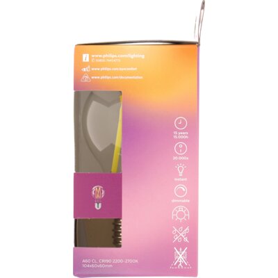 pdp-image-Philips Led fil standaard E27 60W dimbaar