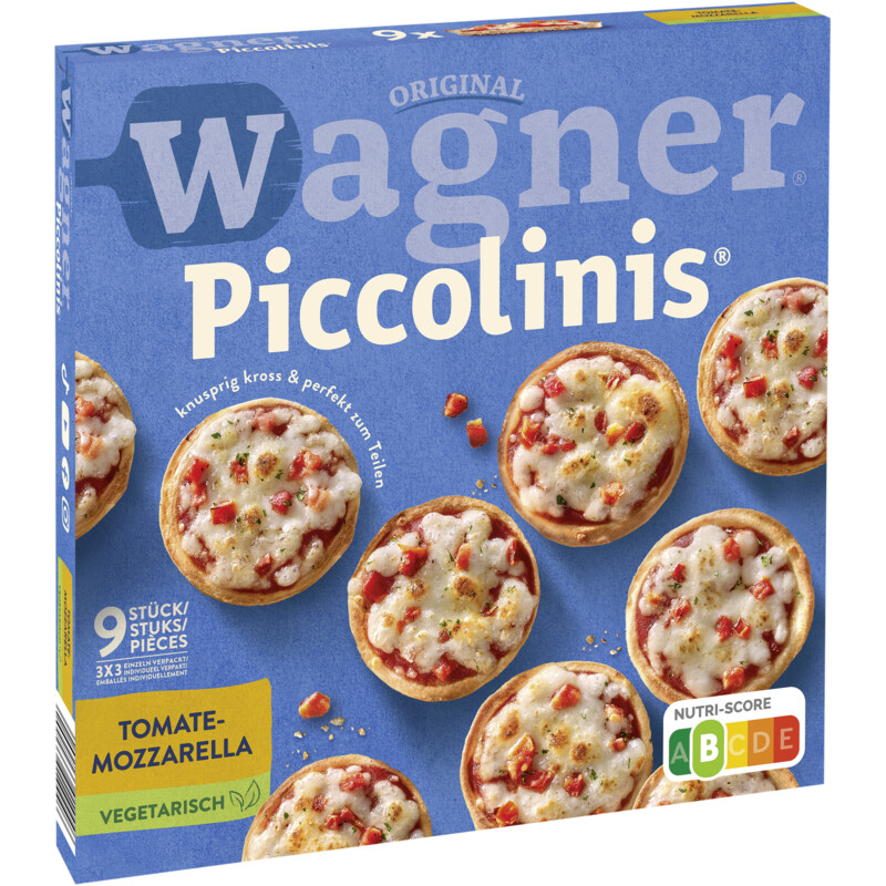Een afbeelding van Wagner Piccolinis mini pizza tomaat mozzarella