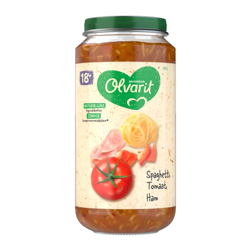 Olvarit Spaghetti tomaat ham 18m+