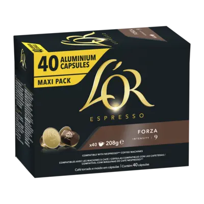 pdp-image-L'OR Espresso forza capsules maxi pack