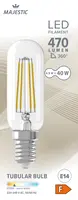 Majestic Led fil buis E14 40W