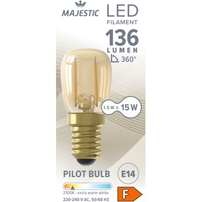 pdp-image-Majestic Led fil schakelbord goud E14 15W