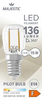 pdp-image-Majestic Led fil schakel helder E14 15W