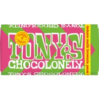 Een afbeelding van Tony's Chocolonely Donkere melk brownie pecan