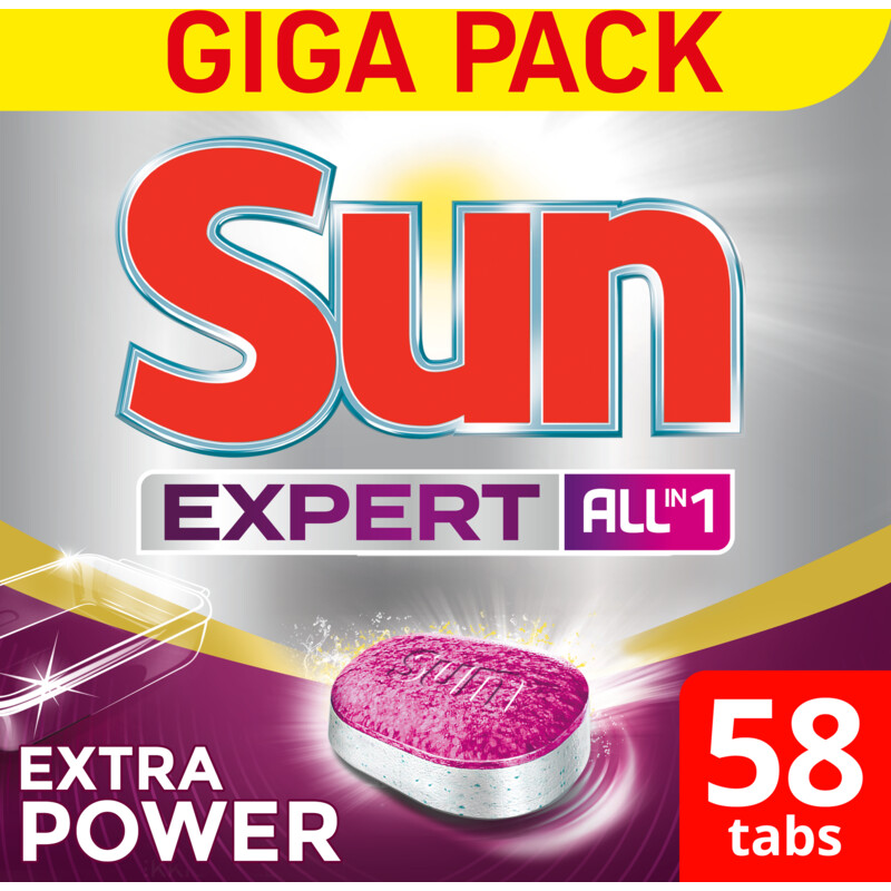 Een afbeelding van Sun Expert all-in 1  vaatwastabletten