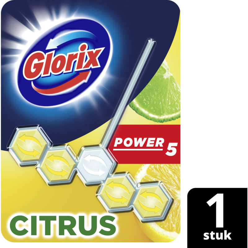 Een afbeelding van Glorix Power5 citrus wc-blok