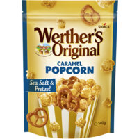 Een afbeelding van Werther's Original Caramel popcorn sea salt & pretzel