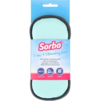 Een afbeelding van Sorbo Microvezelspons ovaal groen