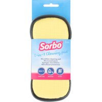 Een afbeelding van Sorbo Microvezelspons ovaal geel