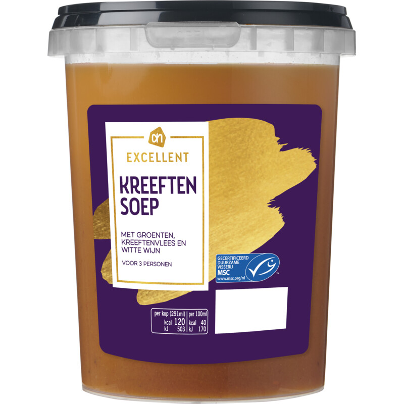 Een afbeelding van AH Excellent Kreeftensoep bel