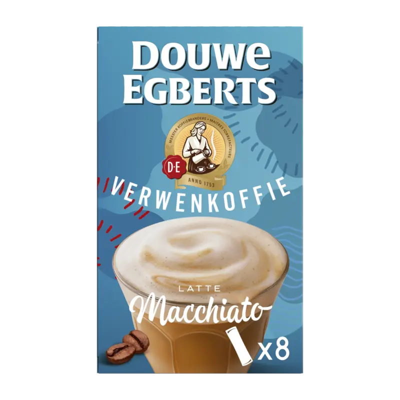 Douwe Egberts Verwenkoffie latte macchiato oploskoffie