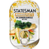 Een afbeelding van Statesman Makreel op de huid in zonnebloemolie