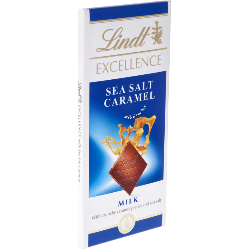 Een afbeelding van Lindt Excellence karamel zeezout melkchocolade
