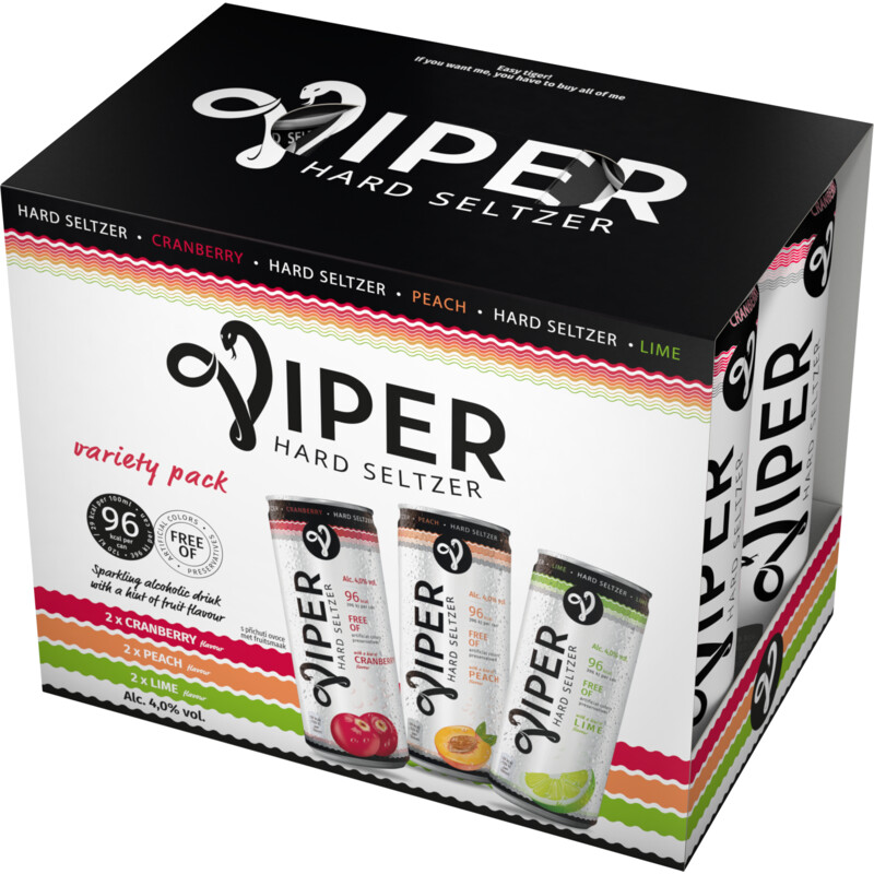 Een afbeelding van Viper Hard seltzer variety 6-pack