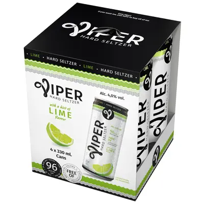 pdp-image-Viper Hard seltzer lime 4-pack