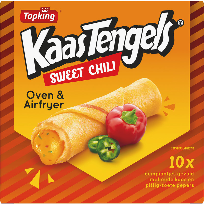 Een afbeelding van Topking Kaastengels sweet chili oven & airfryer