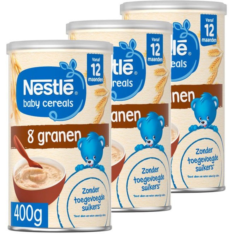Een afbeelding van Nestlé Baby cereals 8 granen 12+ pap