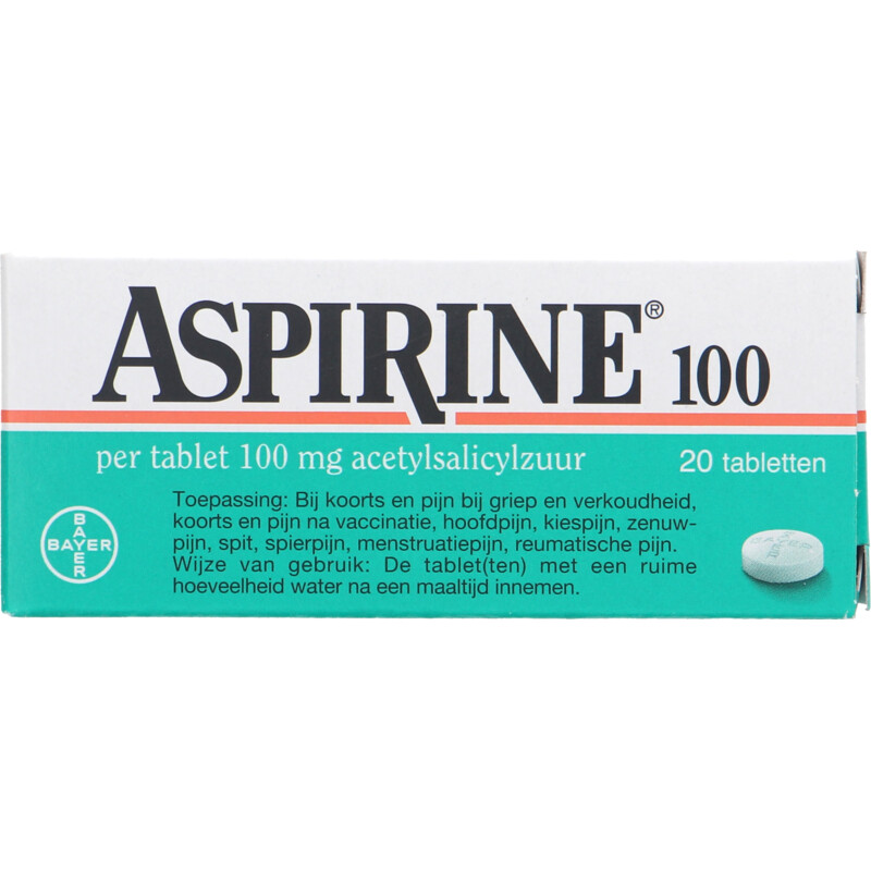 Een afbeelding van Aspirine Pijnstiller 100mg