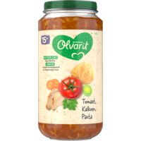 Een afbeelding van Olvarit Tomaat kalkoen pasta 15+ mnd