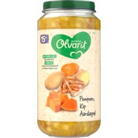 Een afbeelding van Olvarit 15+ mnd pompoen kip aardappel