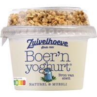Een afbeelding van Zuivelhoeve Boer'n yoghurt naturel & muesli