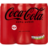 Een afbeelding van Coca-Cola Zero blik 6-pack BEL