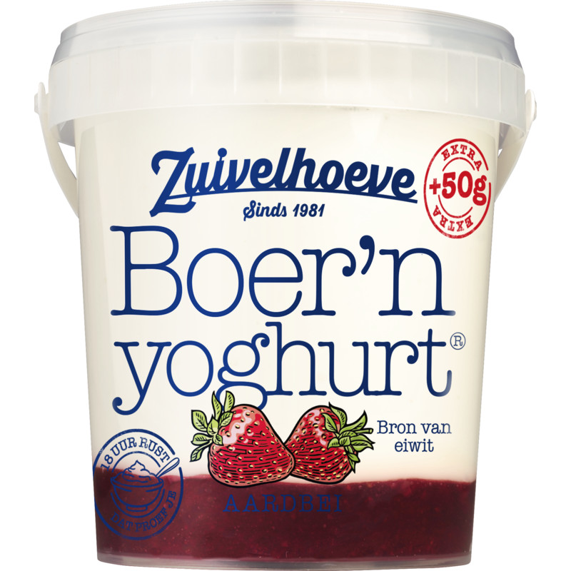 Een afbeelding van Zuivelhoeve Boern yoghurt aardbei