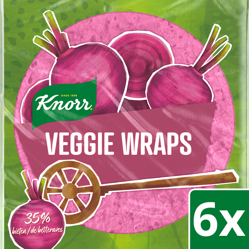 Een afbeelding van Knorr Veggie wraps bieten