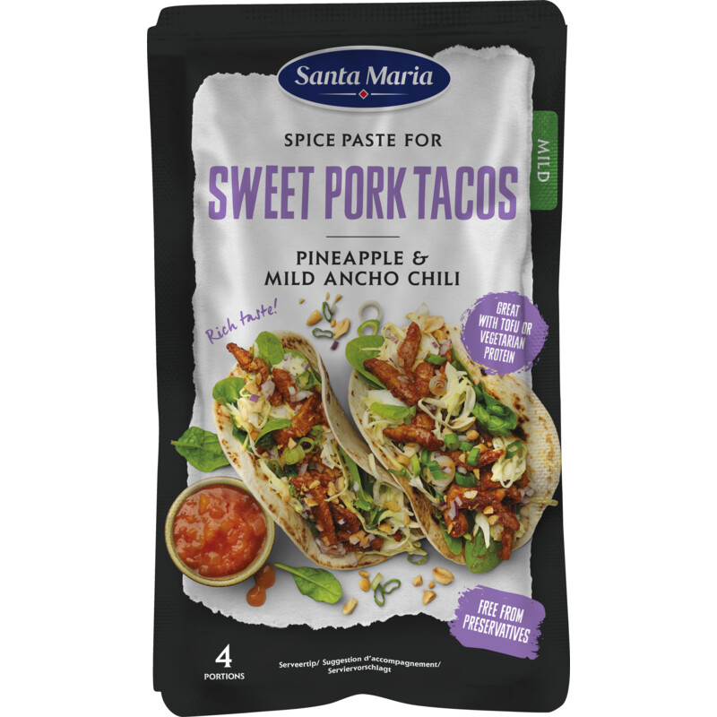 Een afbeelding van Santa Maria Spice paste for sweet pork tacos
