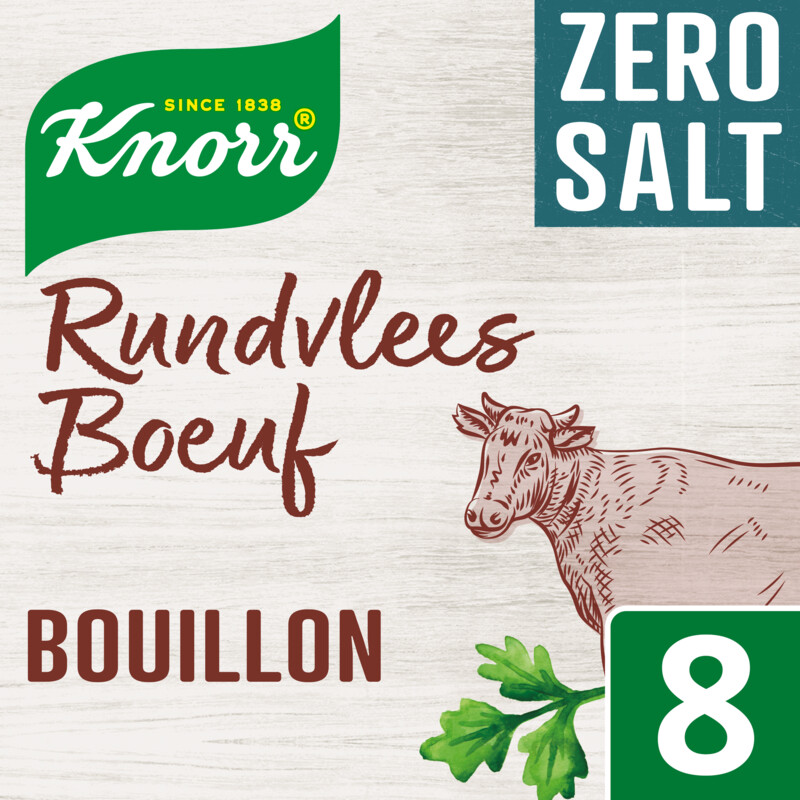 Knorr Rundvlees boeuf bouillon zero salt bestellen ah.nl