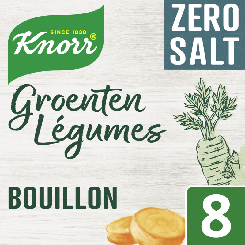 Knorr Groente légumes bouillon zero salt bestellen Albert Heijn