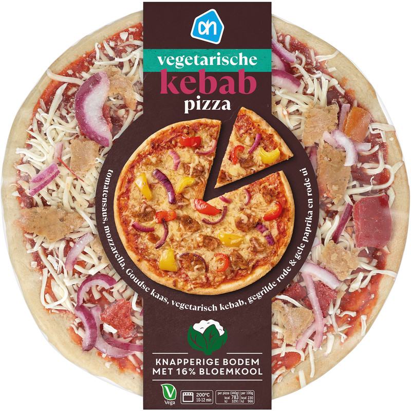 Een afbeelding van AH Bloemkool pizza veg kebab
