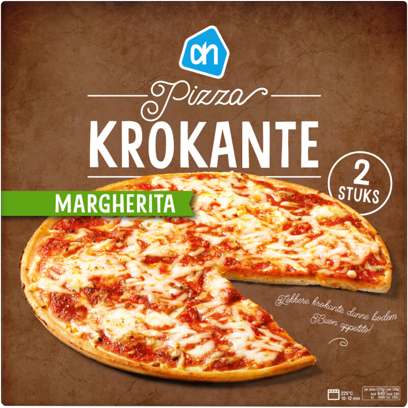 Een afbeelding van AH Pizza krokante margherita