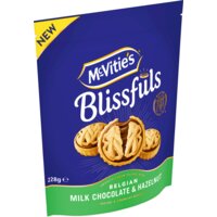 Een afbeelding van McVitie's Blissfuls milk chocolate & hazelnut