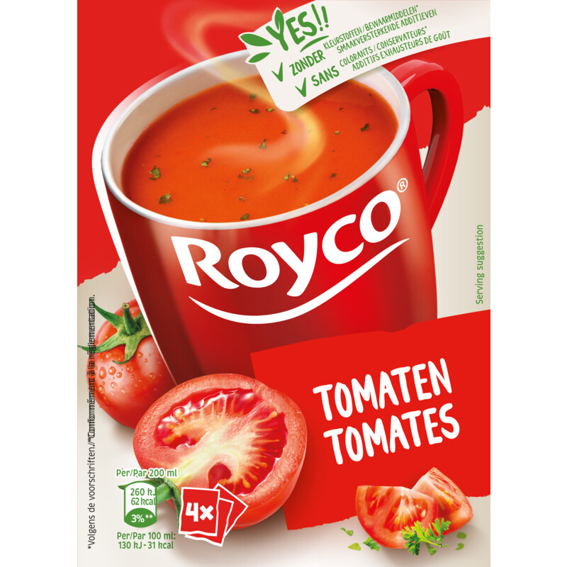 Een afbeelding van Royco Minute soup classic Tomaten BEL