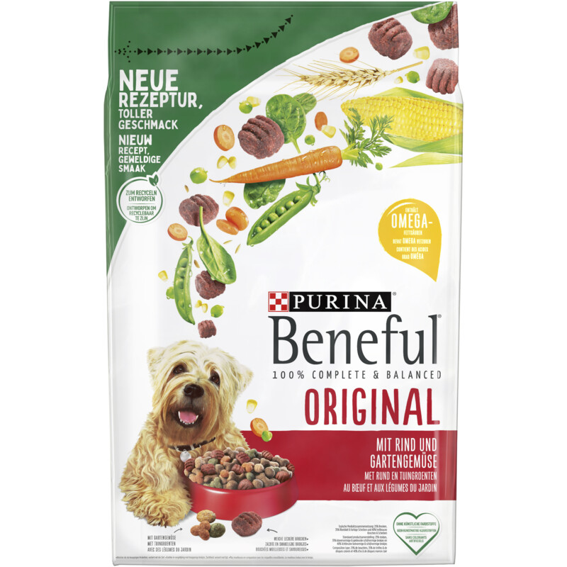 Een afbeelding van Beneful Original adult met rund en groenten