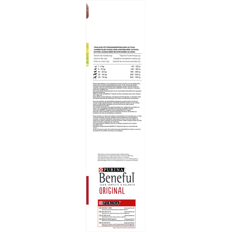 Een afbeelding van Beneful Original adult met rund en groenten